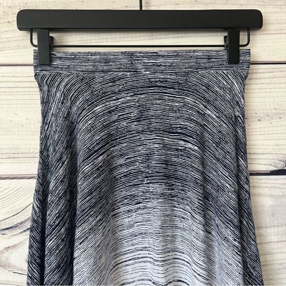 Lulus Endless Dream Blue & White Striped Flowy Midi Skirt - Picture 4 of 8